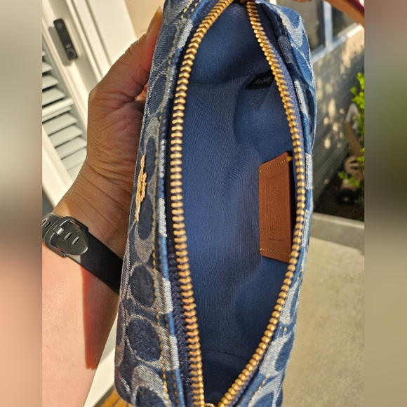 NWT Coach NOLITA DenimSignature Barrel Bag - Picture 8 of 12